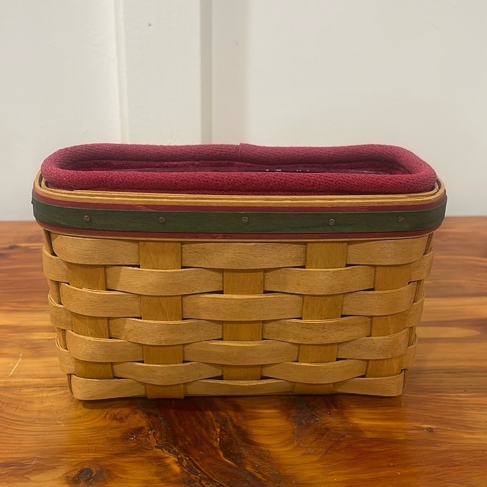 Vtg Longaberger 2004 Holiday Helper Basket